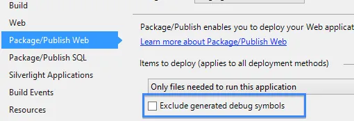 Uncheck exclude